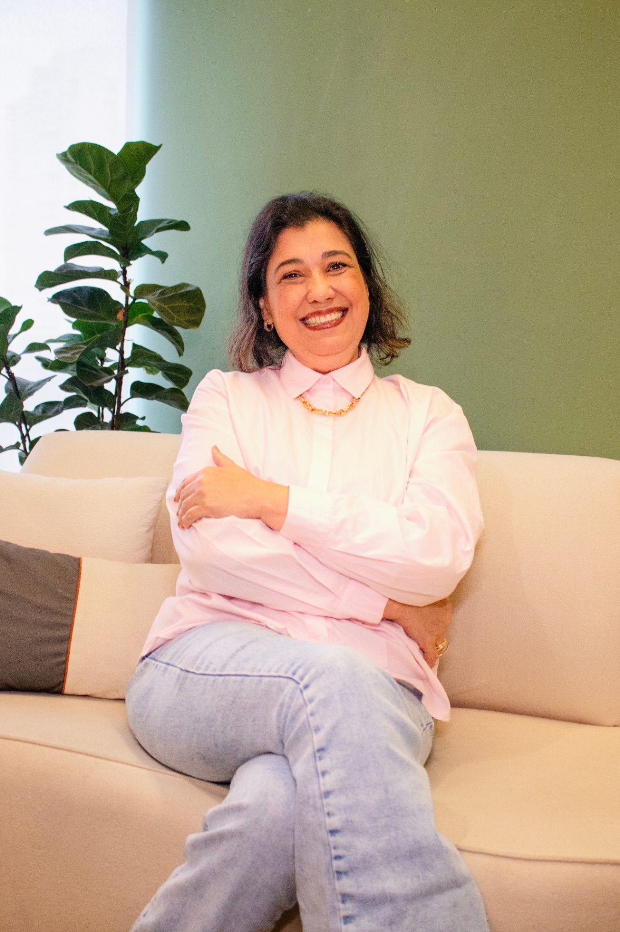 Psicóloga Magali Cordeiro realizando atendimento psicológico em São Paulo